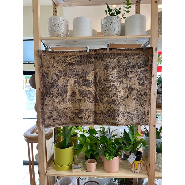 Vintage European Woven Horse Scene Tapestry Wall Hanging For Sale In Seattle - Image 6 of 8