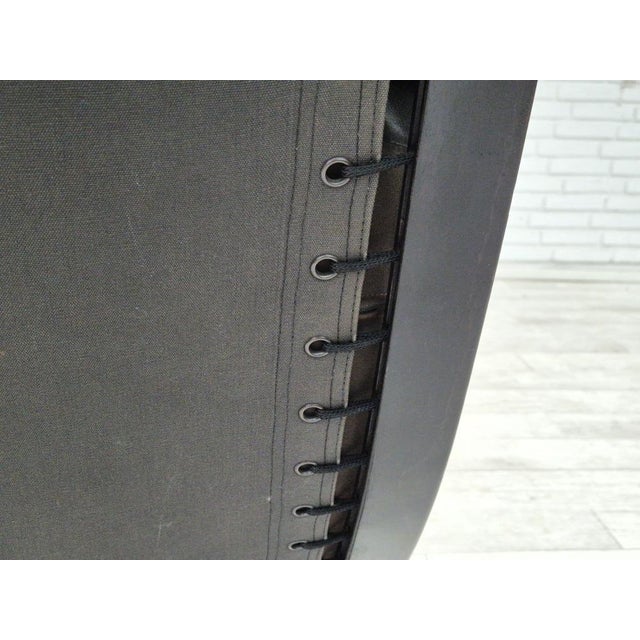 Wood Norwegian Siesta Lounge Chair in Black Leather & Bentwood by Ingmar Relling for Westnofa, 1970s For Sale - Image 7 of 18