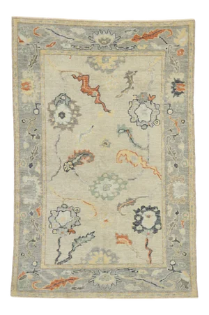 Turkish Oushak Rug - 04'10 X 07'03
