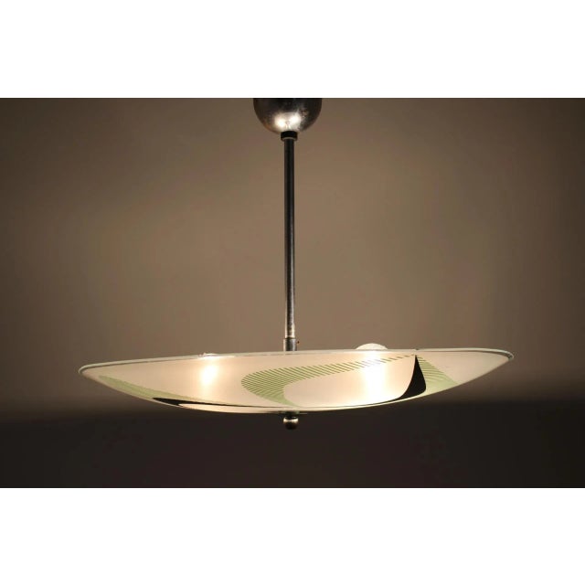 Vintage Glass Pendant Lamp, 1980s For Sale - Image 6 of 9