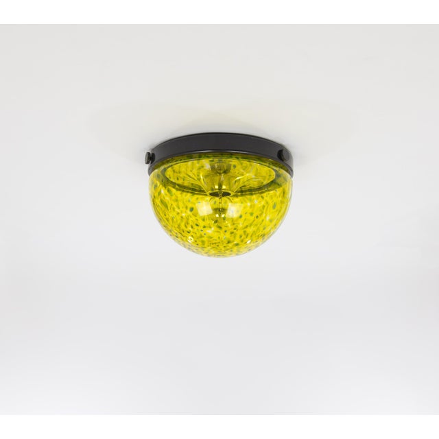 Yellow Glicine Ceiling Lamp by Gae Aulenti for Vistosi, 1970s For Sale - Image 6 of 9