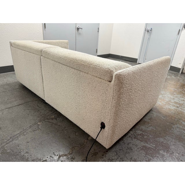 Crate & Barrel Leisure Power Reclining Sofa For Sale - Image 9 of 12