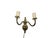 Metal Two-Armed Wall Lamp, Sweden, 1970s For Sale - Image 7 of 9