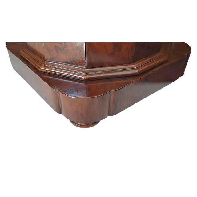 Antique Empire Walnut Column, 1800s For Sale - Image 5 of 7