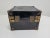 Vintage Small Art Deco Black Metal Storage Box For Sale - Image 6 of 9