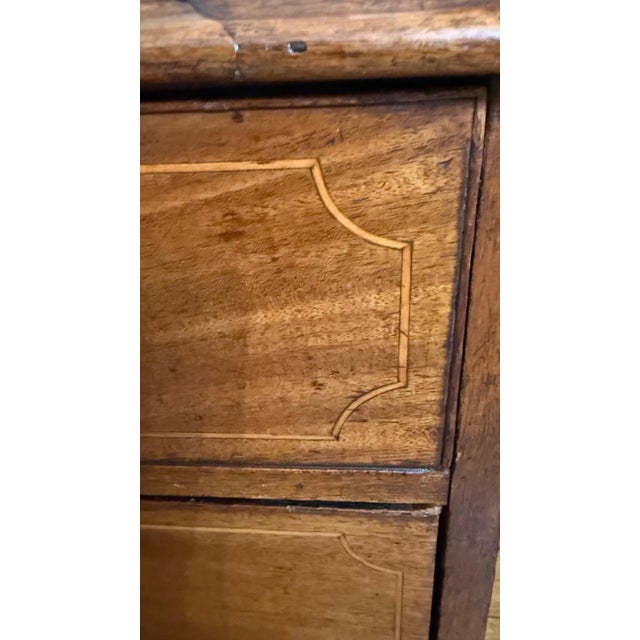 19th Century English Mahogany Chest of Drawers With Inlay For Sale - Image 10 of 14