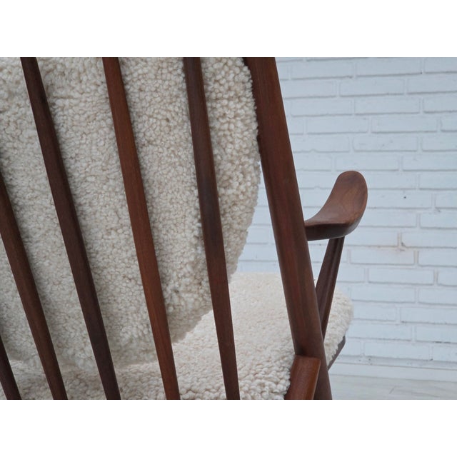 Vintage Danish Rocking Chair by Frank Reenskaug for Bramin, 1960s For Sale - Image 11 of 18