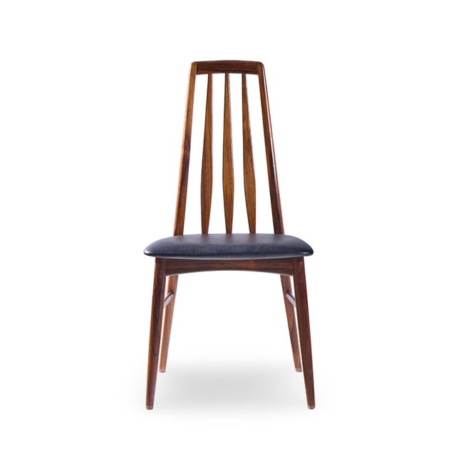Mid 20th Century Niels Koefoed Eva Mid Century Danish Rosewood Dining Chairs - Set of 6 For Sale - Image 5 of 17