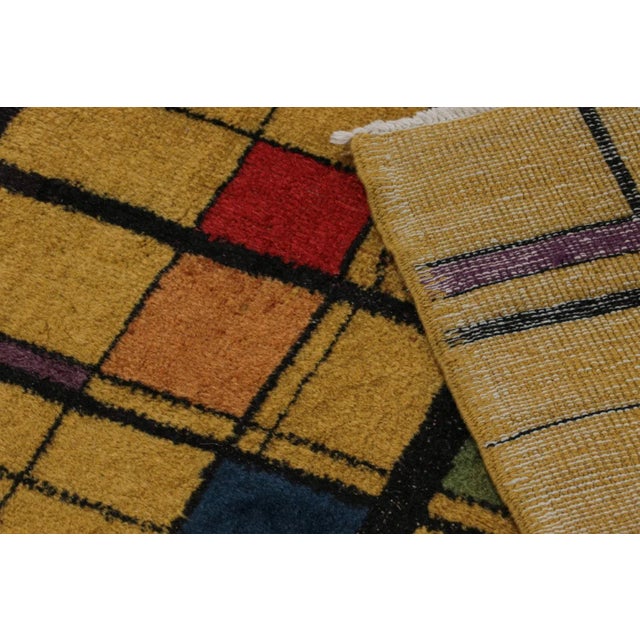 Textile 1960s Vintage Zeki Muren Art Deco Rug With Geometric Patterns For Sale - Image 7 of 7