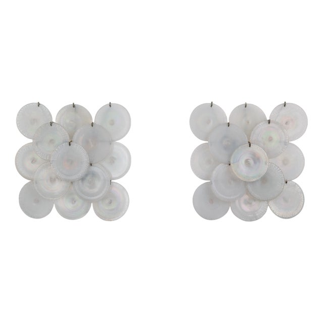 Vintage Wall Lights by Carlo Nason for Mazzega, 1960s, Set of 2 For Sale