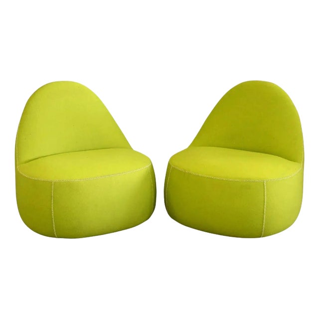 Pair of "Mitt" Lounge Chair by Bernhardt Design For Sale
