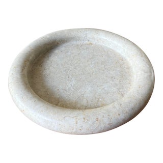 Large Round Polished Terrazzo Bowl or Catch All For Sale