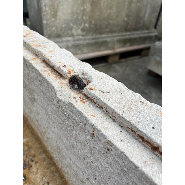 19th Century French Limestone Trough With Recessed Interior Molding For Sale In Dallas - Image 6 of 10