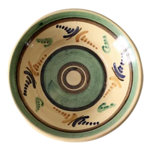 Vintage Painted Pottery Bowl