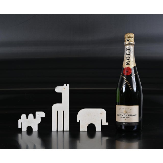 Italian Carrara Marble Animals Sculpture from Fratelli Mannelli, Italy, 1970s, Set of 3 For Sale - Image 10 of 18