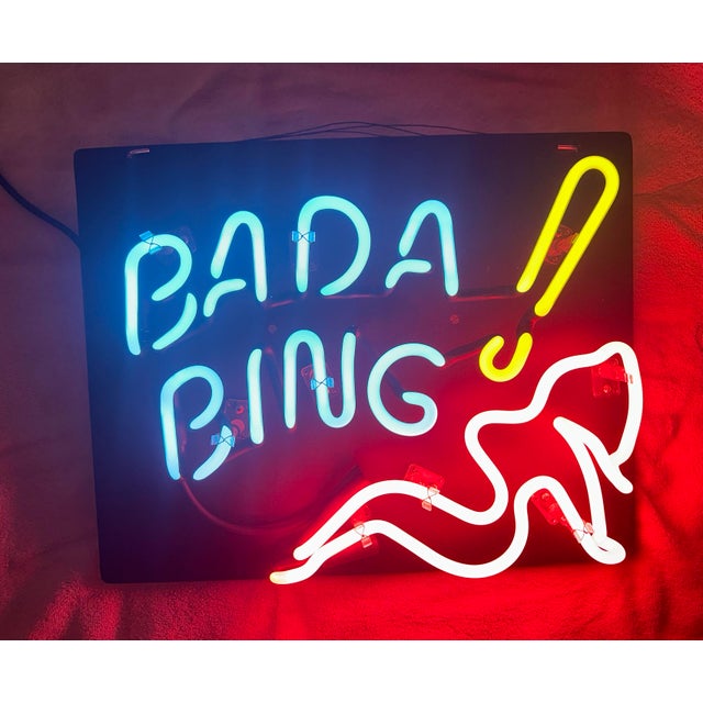 Authentic Fallon Neon "Bada Bing" Glass Gas-Discharge Sign – The Sopranos Memorabilia For Sale - Image 4 of 12