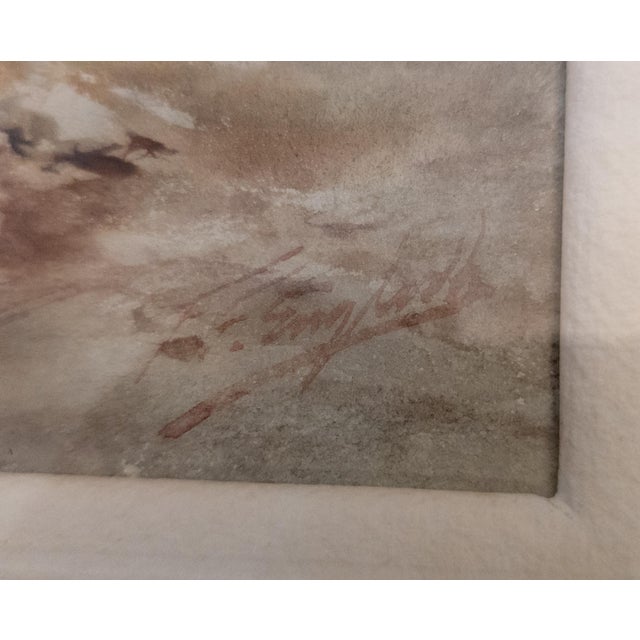 Early 20th Century American Watercolor of European Scene by Frank F. English For Sale - Image 11 of 15