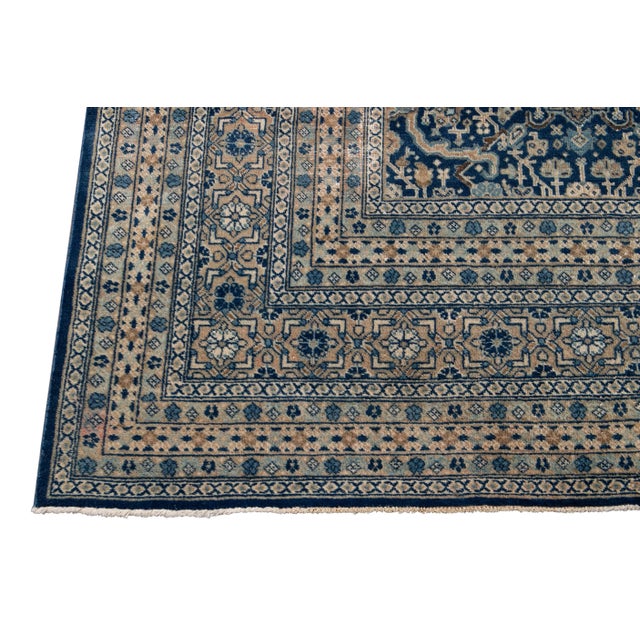 Early 20th Century Breathtaking Antique Persian Tabriz Rug 12 X 19 For Sale - Image 11 of 13