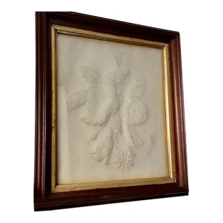 Antique 19thC Pennsylvania Folk Art, Pin Prick Paper Art, Bouquet of Roses For Sale