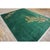 Textile Antique Green Field Chinese Room Size Knotted Wool 1930s Rectangle Art Deco Rug For Sale - Image 7 of 10