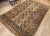 Mid 20th Century Vintage Afghan Ersari Rug, Hand-Knotted Wool, Allover Geometric Design, Camelhair & Navy, 9’ X 13’ For Sale - Image 5 of 12