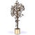 Fabulous vintage 1970s Curtis Jere style patinated brass decorative potted tree. The elegantly welded metal tree is quite...
