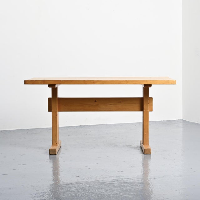 Pine Dining Table, France, 1970s For Sale - Image 3 of 10