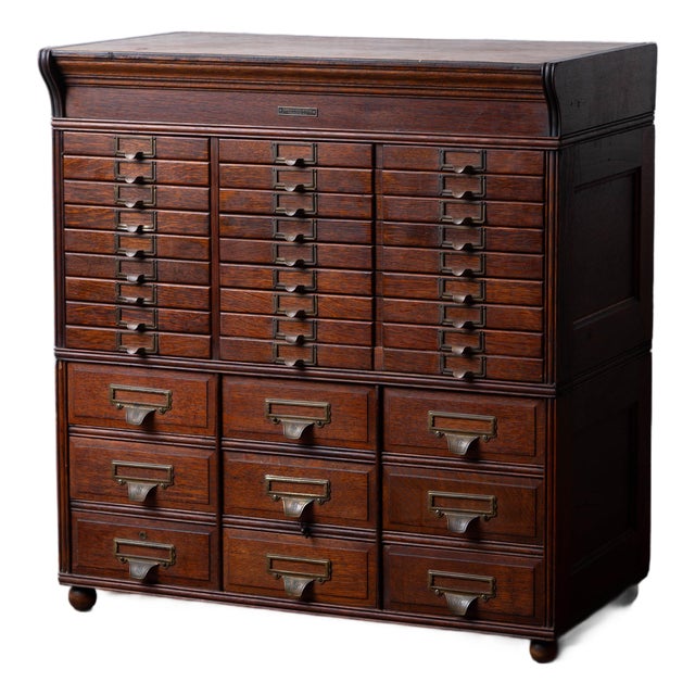 Yawman & Erbe Oak File Cabinet, c.1910 For Sale