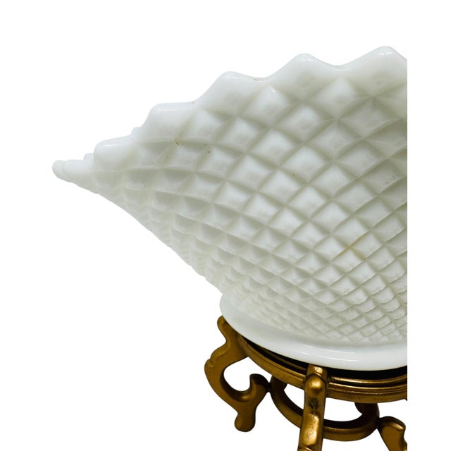 12” Vintage Westmoreland English Hobnail Milk Glass Oval Centerpiece Bowl For Sale In Tampa - Image 6 of 10