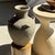 Indonesian Light Grey-Beige Terracotta Vase with 4 Small Handles and a Tall Neck For Sale - Image 9 of 18