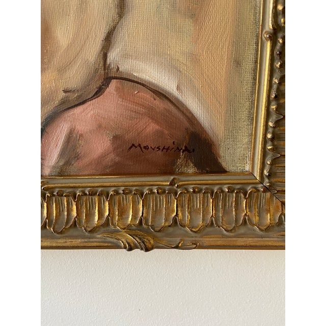 The Backwoods Yeoman Portrait Original Oil Painting by Marina Movshina For Sale - Image 4 of 4