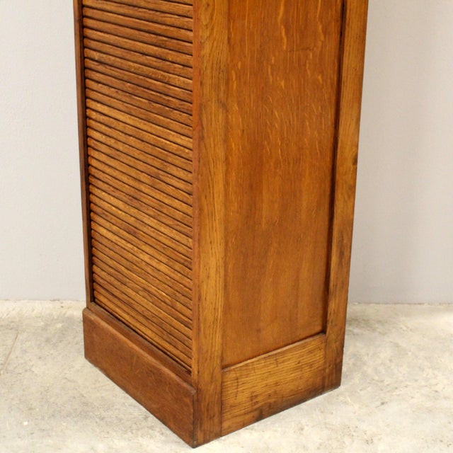 Vintage Filing Cabinet in Oak, 1920s For Sale - Image 10 of 15