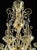 Glass Imperial Gold "Curls" Murano Glass Venetian Chandelier For Sale - Image 7 of 8