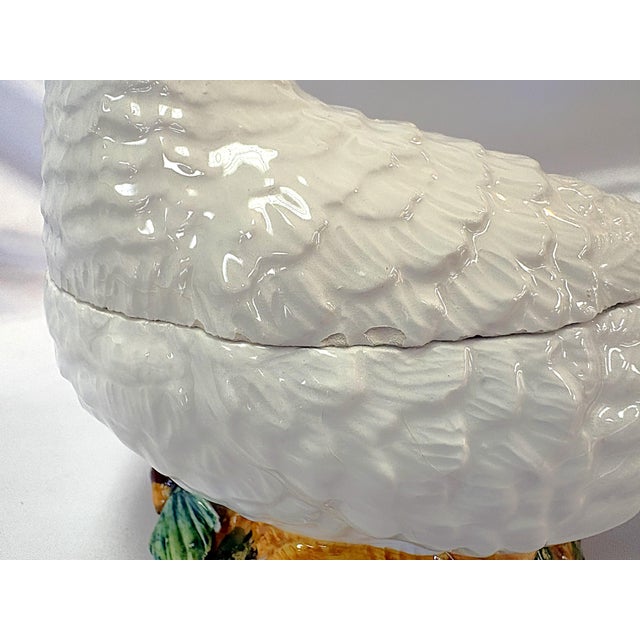 Ceramic Vintage Italian Porcelain Turtle Dove Boxes- A Pair For Sale - Image 7 of 17