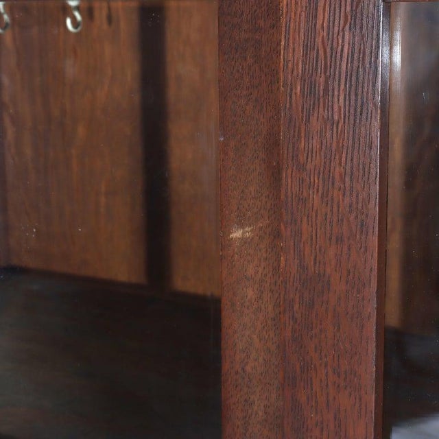 Antique Arts & Crafts Mission Oak 2-Door Bookcase After Stickley C1920 For Sale - Image 10 of 18