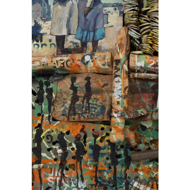 Willie Bester "Township Life" Mixed Media, 1993 For Sale - Image 9 of 13