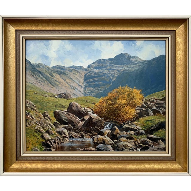 Vintage Oil Painting of the English Lake District by Modern British Landscape Artist, 1986 For Sale - Image 13 of 13