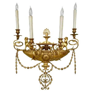 Neoclassical Wall Sconces - a Pair