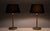 Two Tone Brass Aluminum Table Lamps, Germany, 1980s, Set of 2 For Sale - Image 6 of 9