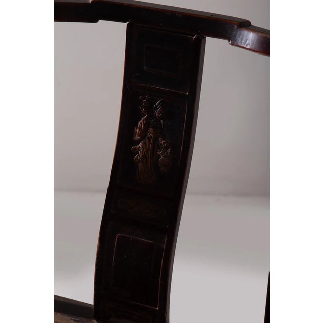Ming Dinasty Style Chair, 1900 For Sale - Image 3 of 12