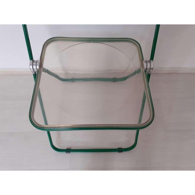 Green Plia Folding Chairs by Giancarlo Piretti Anonima Castelli, Set of 4 For Sale - Image 15 of 18
