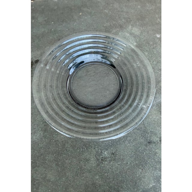 Mid-Century Modern 1960s Aino Aalto Iittala 7" Stepped Plates Gray Finland Art Deco - Set of 4 For Sale - Image 3 of 5