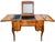 Antique French 19th C Louis XV Inlaid Tulipwood Poudre Vanity Lady Writing Desk For Sale - Image 12 of 18