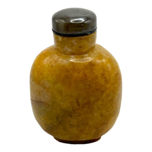 Large Vintage Yellow Jasper Snuff Bottle