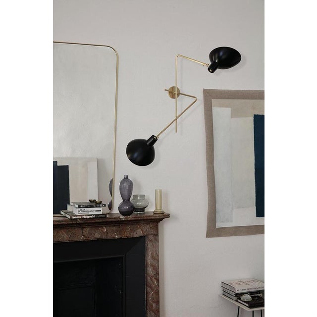 Black VV Cinquanta Twin Wall Lamp by Vittoriano Viganò for Astep For Sale - Image 6 of 9