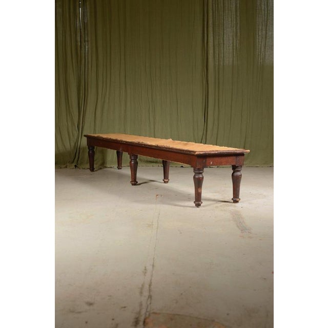 Victorian Country House Stained Pine Ottoman, 1880s For Sale - Image 5 of 8