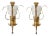 Vintage Wall Sconces - Wrought Iron With Gilt Finish - A Pair For Sale