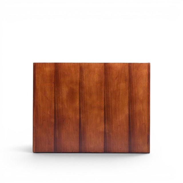 Mid 20th Century Edward Wormley for Dunbar Mid Century Rosewood and Brass Executive Desk For Sale - Image 5 of 10