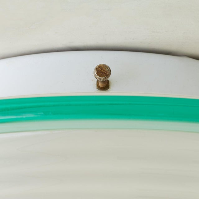 1960s Italian Murano Glass Flush Mount or Sconce in the Manner of Venini For Sale - Image 4 of 6