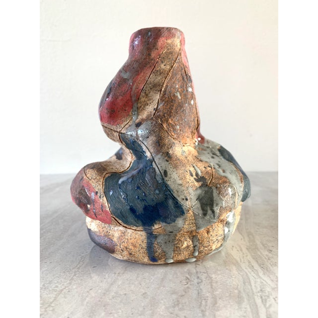 Vintage Studio Ceramic Abstract Vessel For Sale - Image 11 of 11